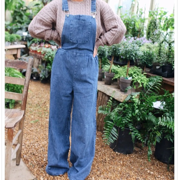 Cherokee Pants - Vintage Cherokee Linen Cotton Chambray Overalls